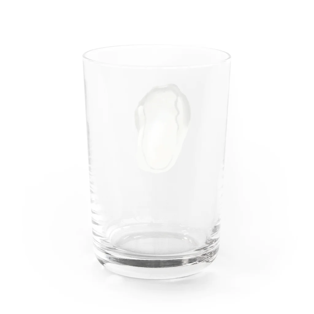 絵を描くサンマの海のミルク Water Glass :back