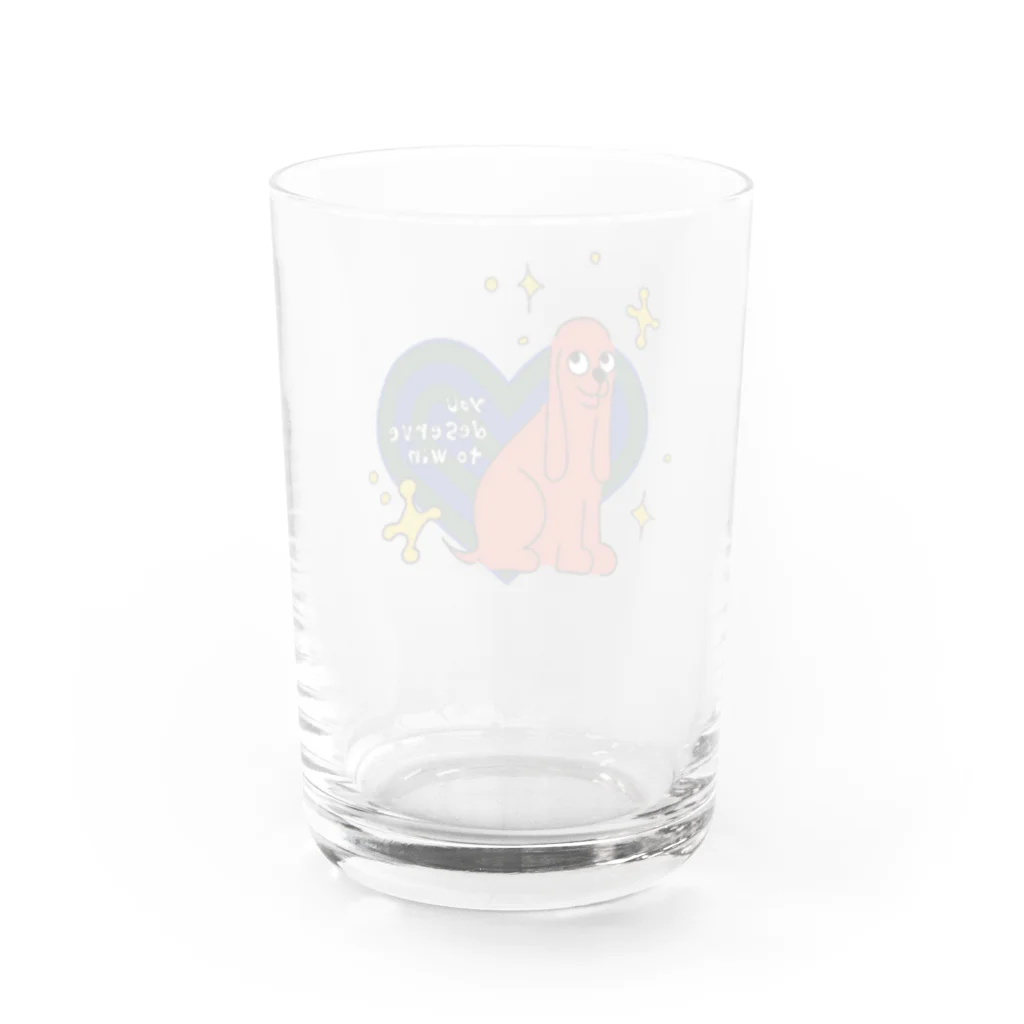 Chappyの犬 Water Glass :back