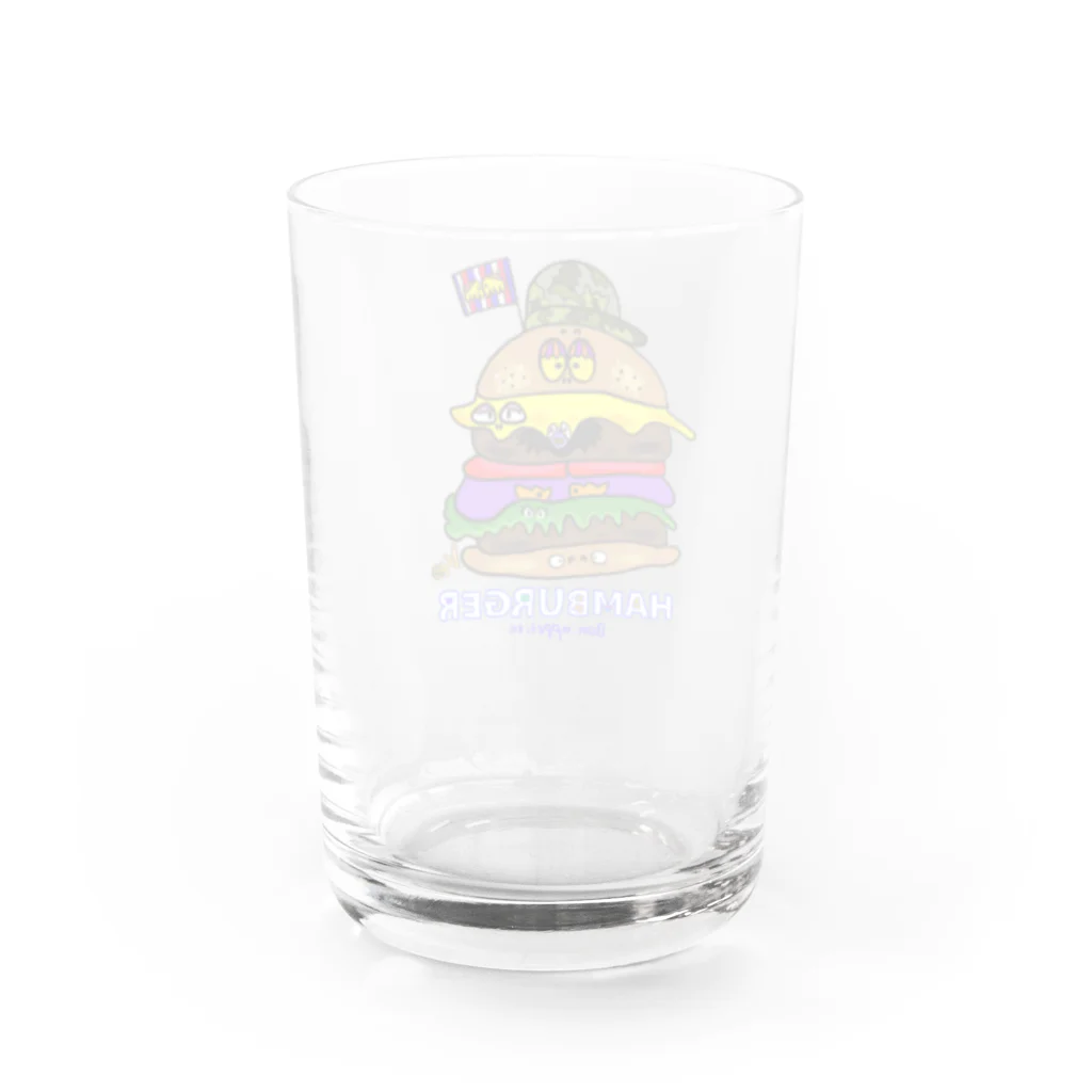 あとりえ からじくぇーのHamburger Water Glass :back