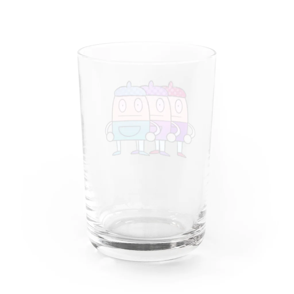 卵白まぜるのかくのくん Water Glass :back