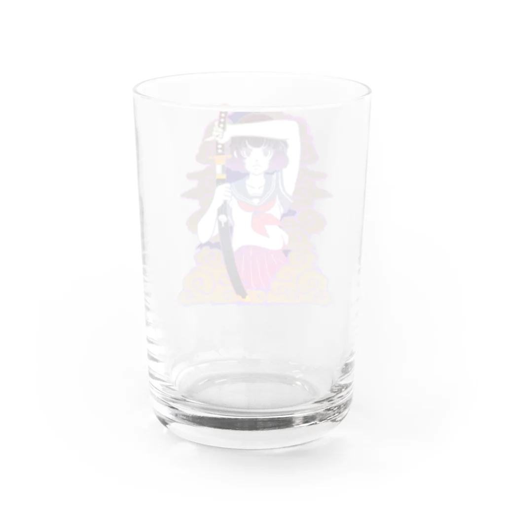 めめと屋のいざ参らん Water Glass :back