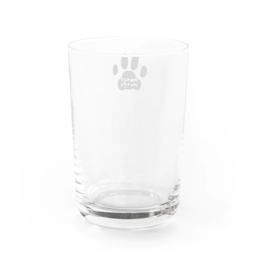 café Mo.freeのNO CAT NO LIFE 2 Water Glass :back