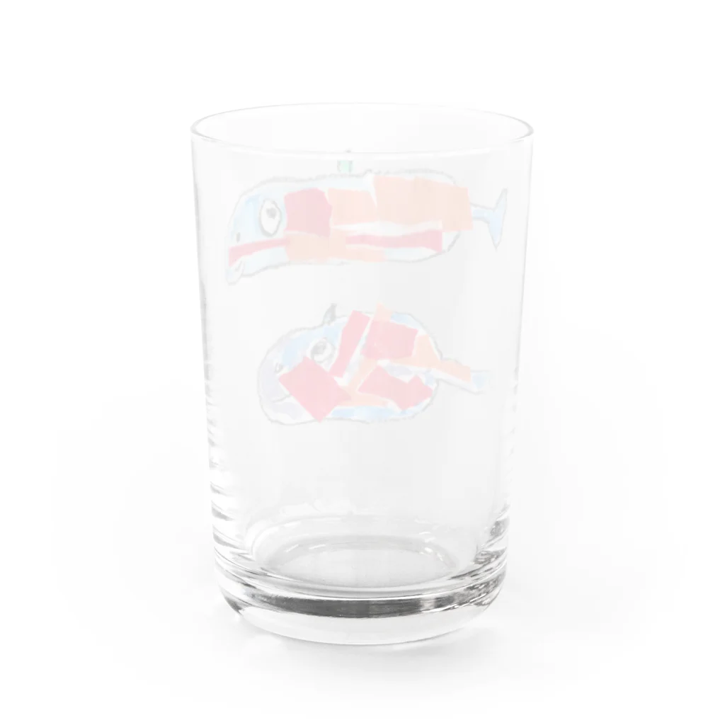 ぴいこᔦꙬᔨの5歳のさかな Water Glass :back