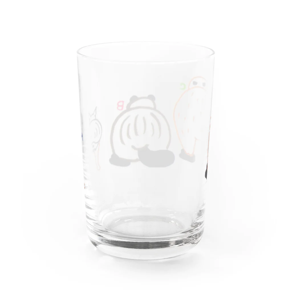 1zoo3のねずみたちの おしり Water Glass :back