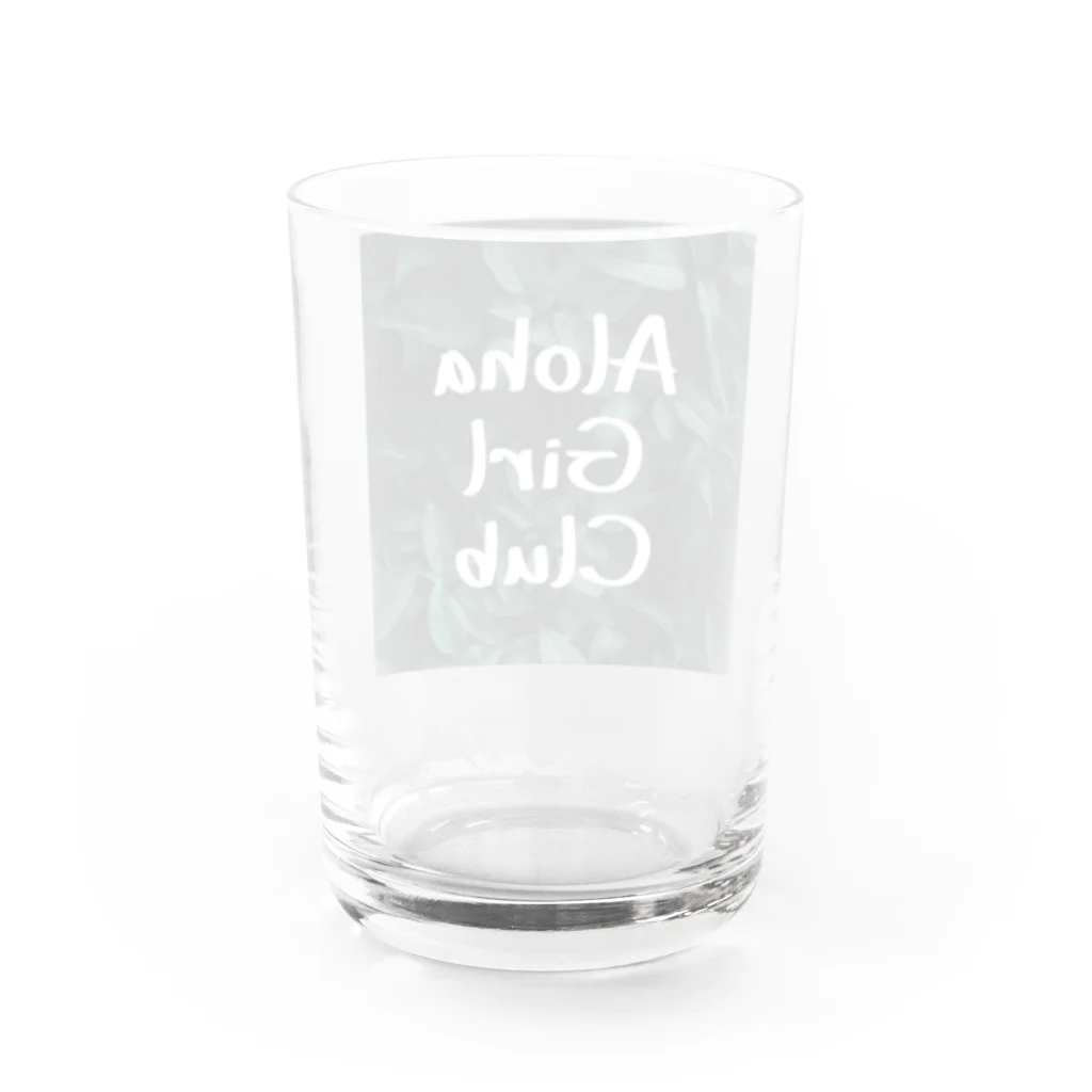 AlohaClub （あろはくらぶ）のAlohaBitchClubブランケットAlohaGirlClubバージョン Water Glass :back