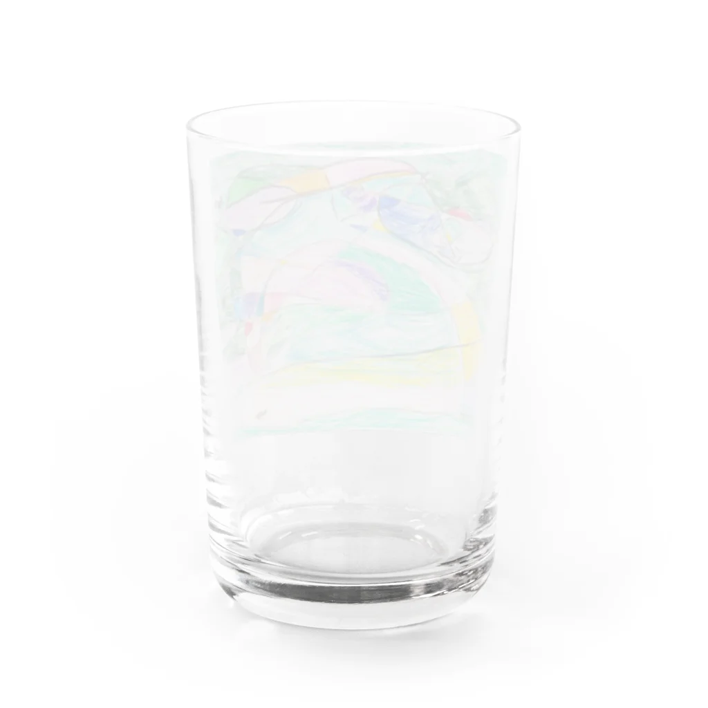 おじーのちゅるみチアフル１ Water Glass :back