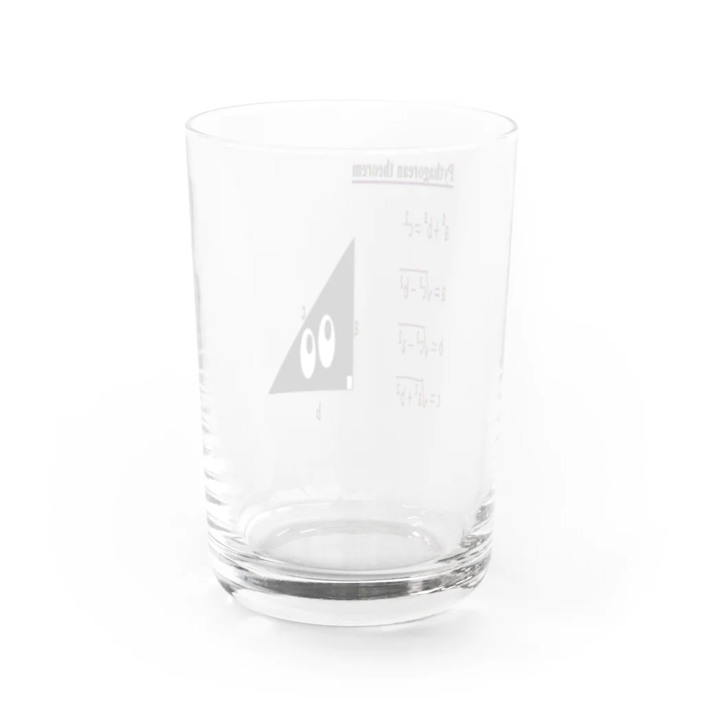 Danke Shoot Coffeeのスリスリ君が教えるピタゴラスの定理 Water Glass :back