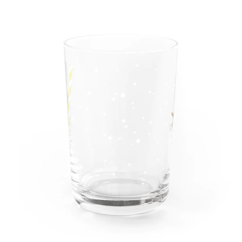 kissa polaris｜喫茶ポラリスのなんでもクリームソーダグラス_yellow Water Glass :back