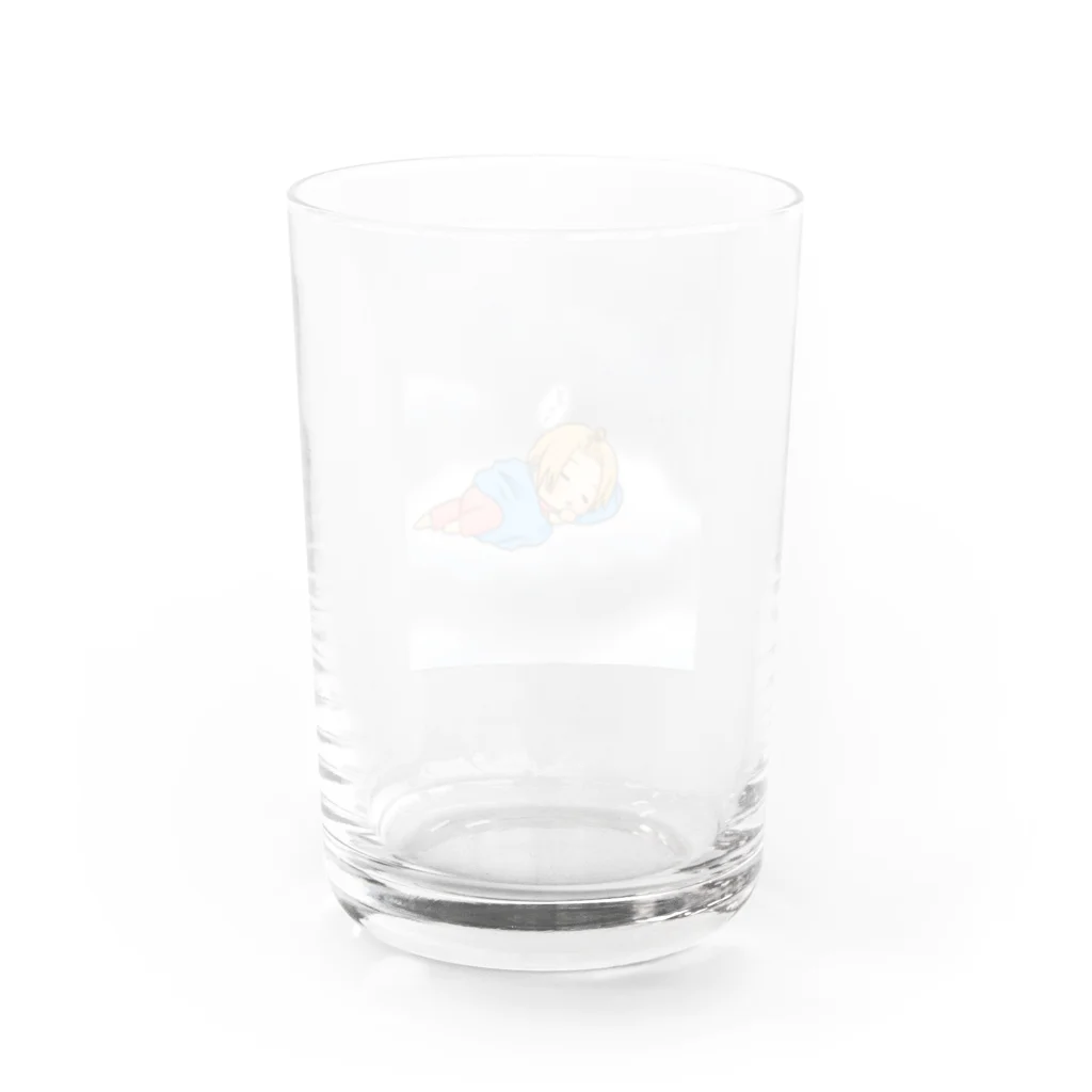 凛桜(りおう)いつも眠い。のねむたみりおー Water Glass :back