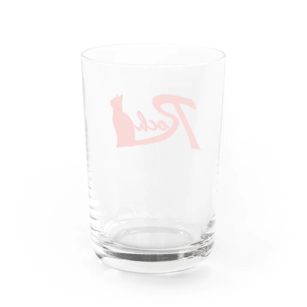 Rock catのRock cat red Water Glass :back