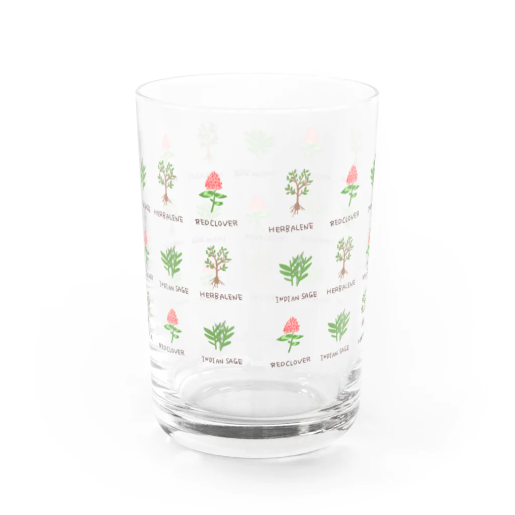 yumyumcommuneのLove HERB  Water Glass :back