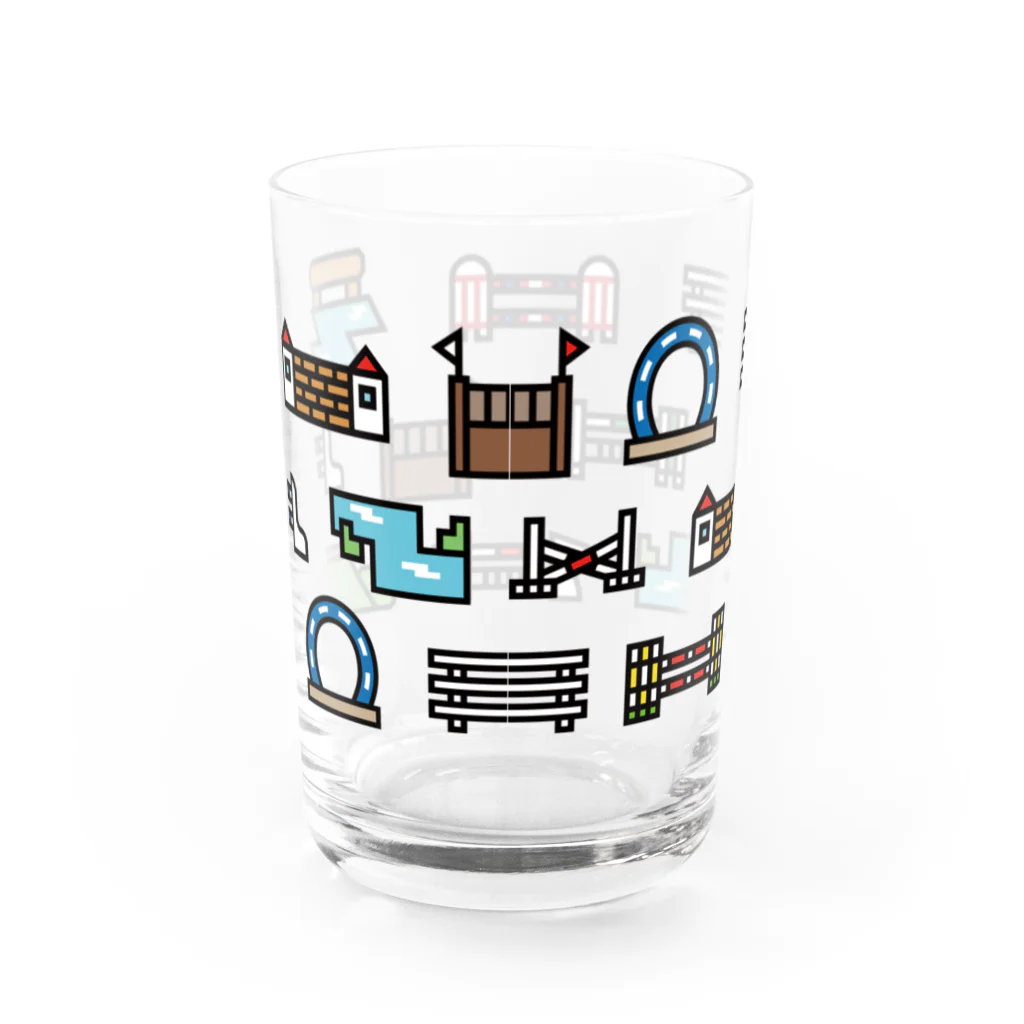 Pipopapotanの障害ぐるっと一周 いつぱい Water Glass :back