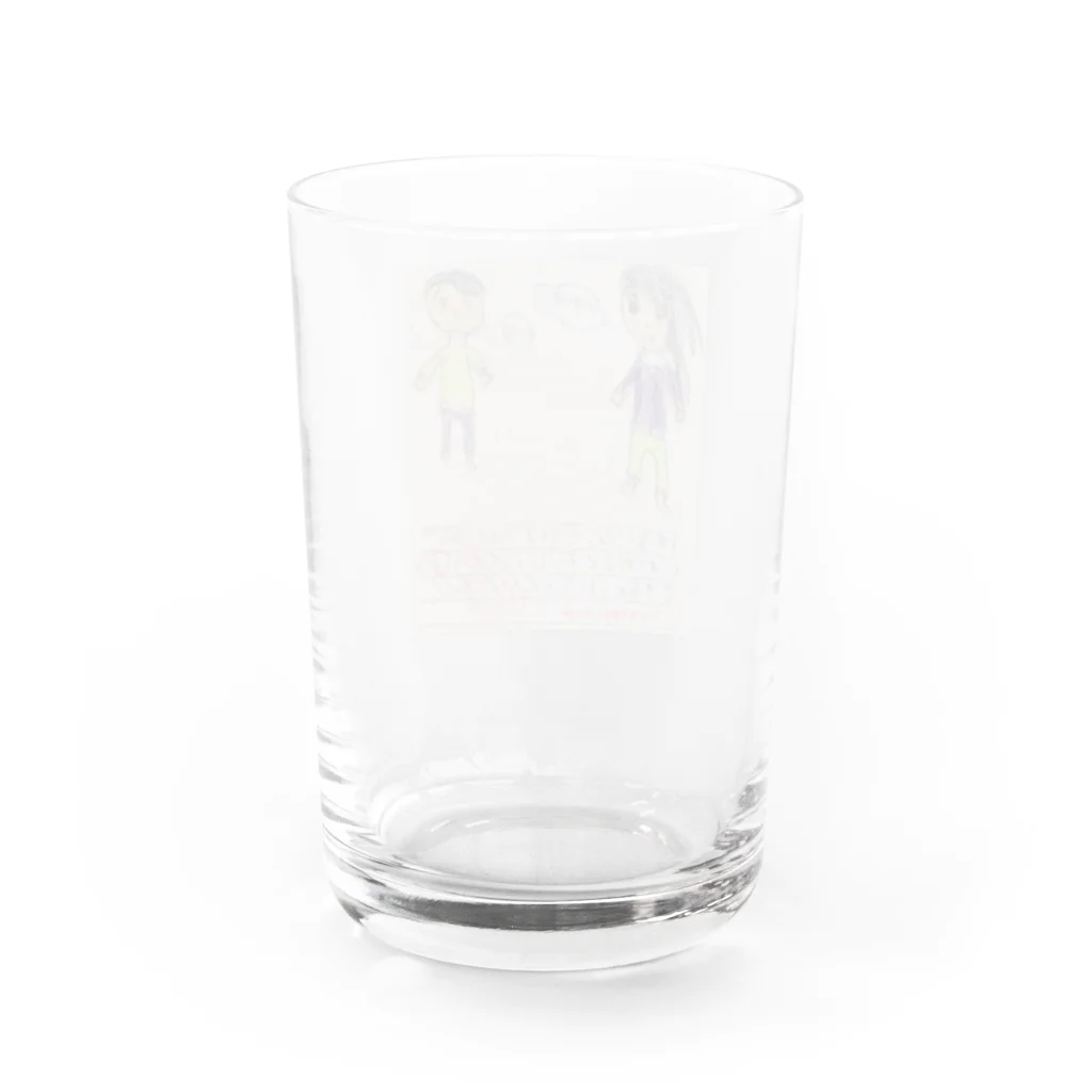 味噌うなぎ🍪3日目のしなさいハイ Water Glass :back