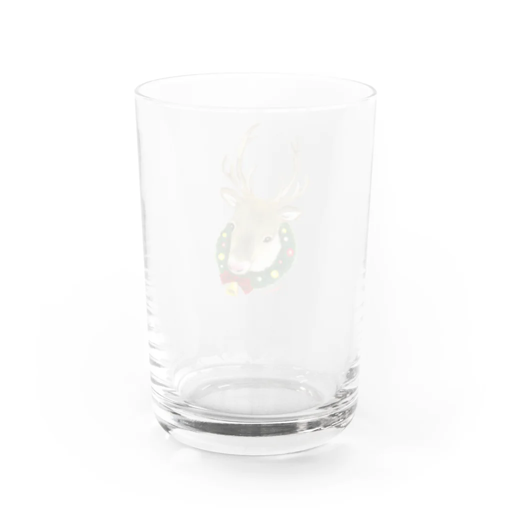 わたべ　めぐみのChristmas Reindeer Water Glass :back