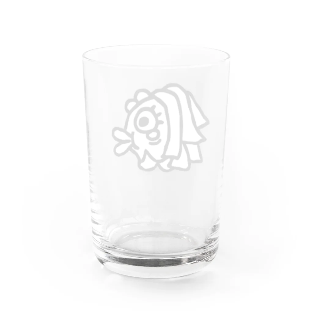 ハローマーライオンのｄふぁｄふぁ Water Glass :back