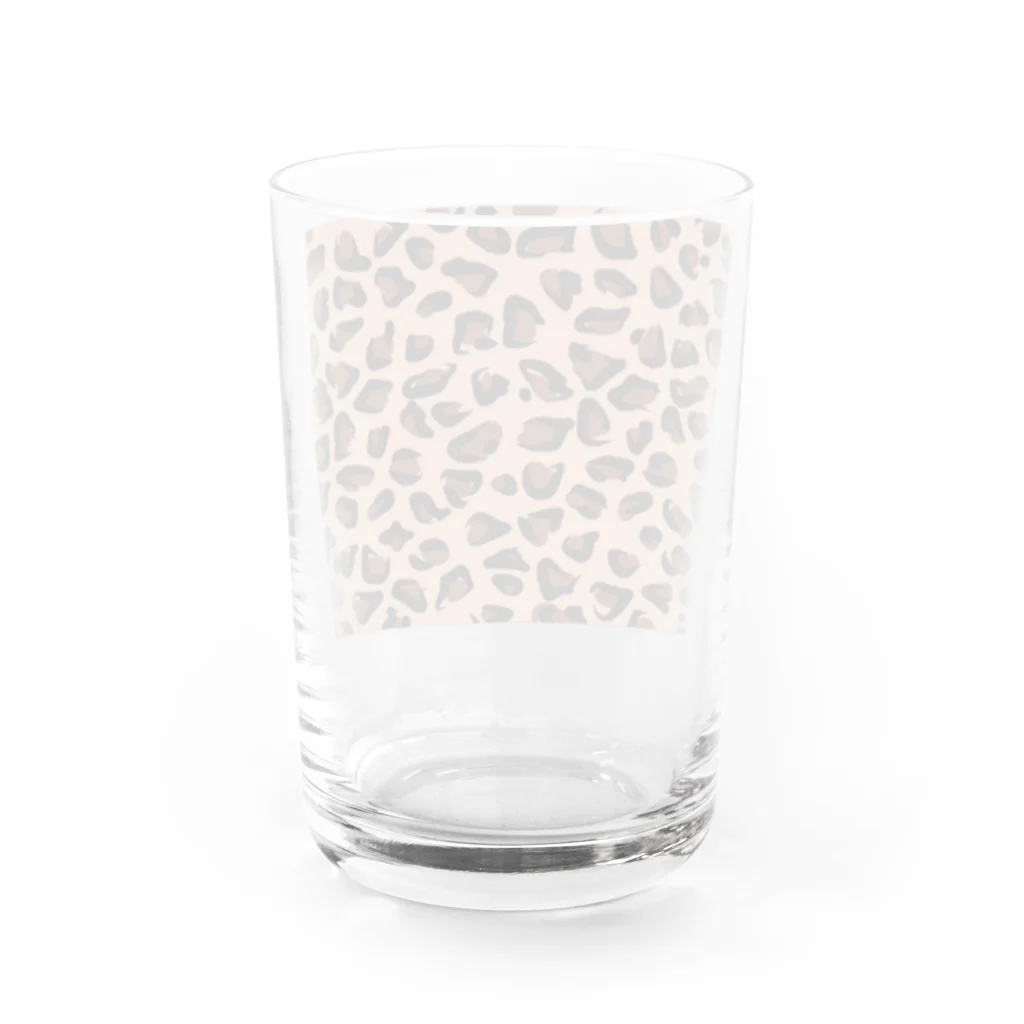 orange_honeyのレオパード Water Glass :back