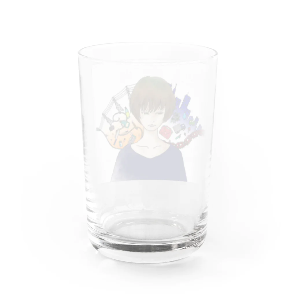 斎藤さいのお店のsuicidal ideation Water Glass :back