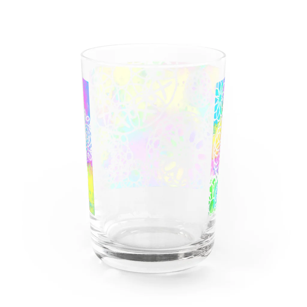 あゆみん家のお花グラス Water Glass :back