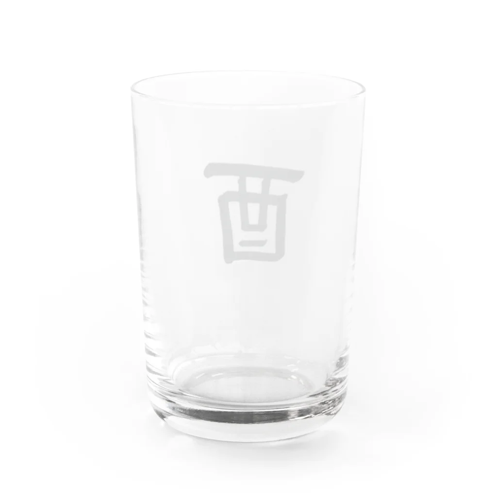 NATSUKO-SHOPの酉（鳥） Water Glass :back