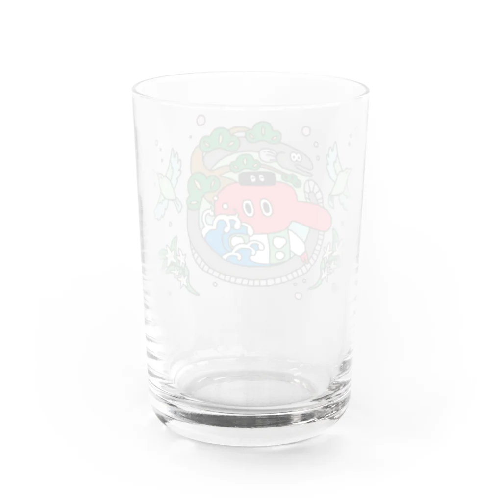 遠州天狗屋👺の浜松の鼻たれ天狗 Water Glass :back