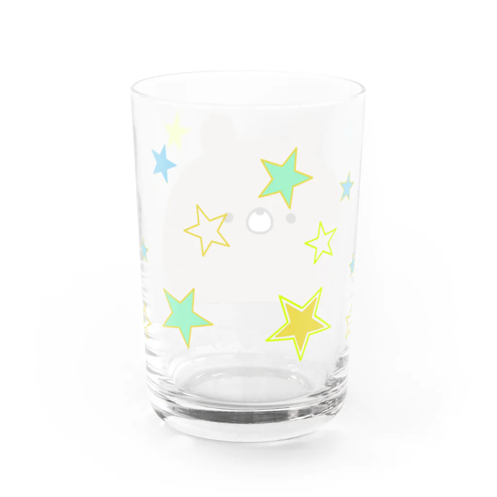 ユウィズのラブカップルくま（スター） Water Glass :back