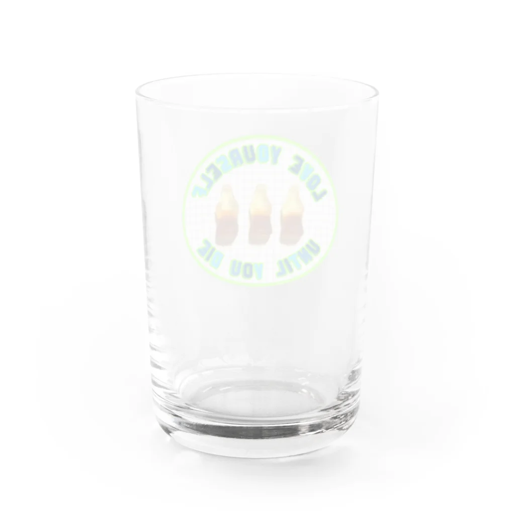 LYUYD(LoveYourselfUntilYouDie)の死ぬまで自分を愛して　〜グミを添えて〜 Water Glass :back