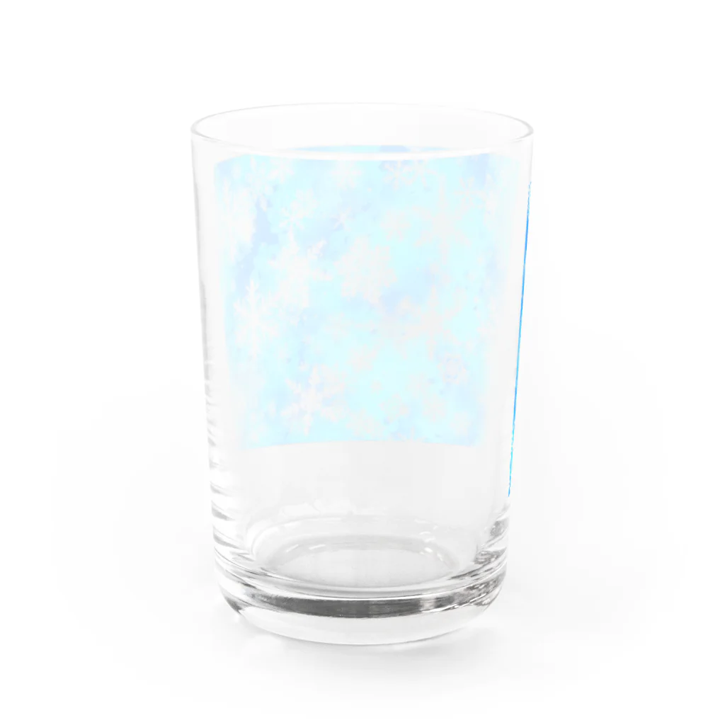 あゆみん家の雪 Water Glass :back