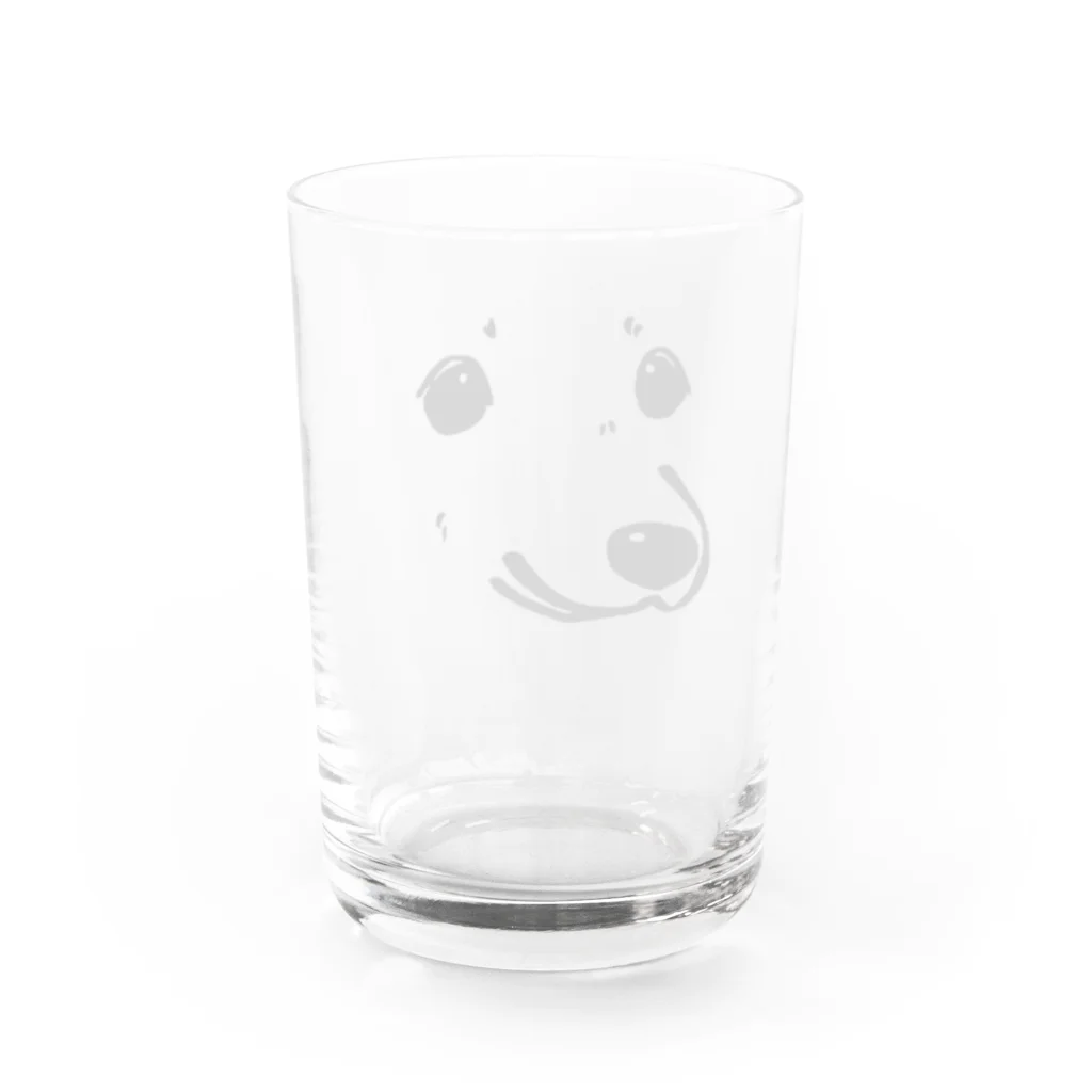 Chiyo.Wan(🐕🕊️のお店)のわんこ どアップ Water Glass :back