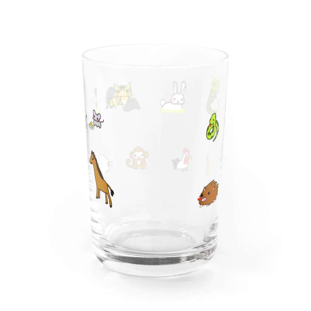 wakawakaのゆるえと12 Water Glass :back