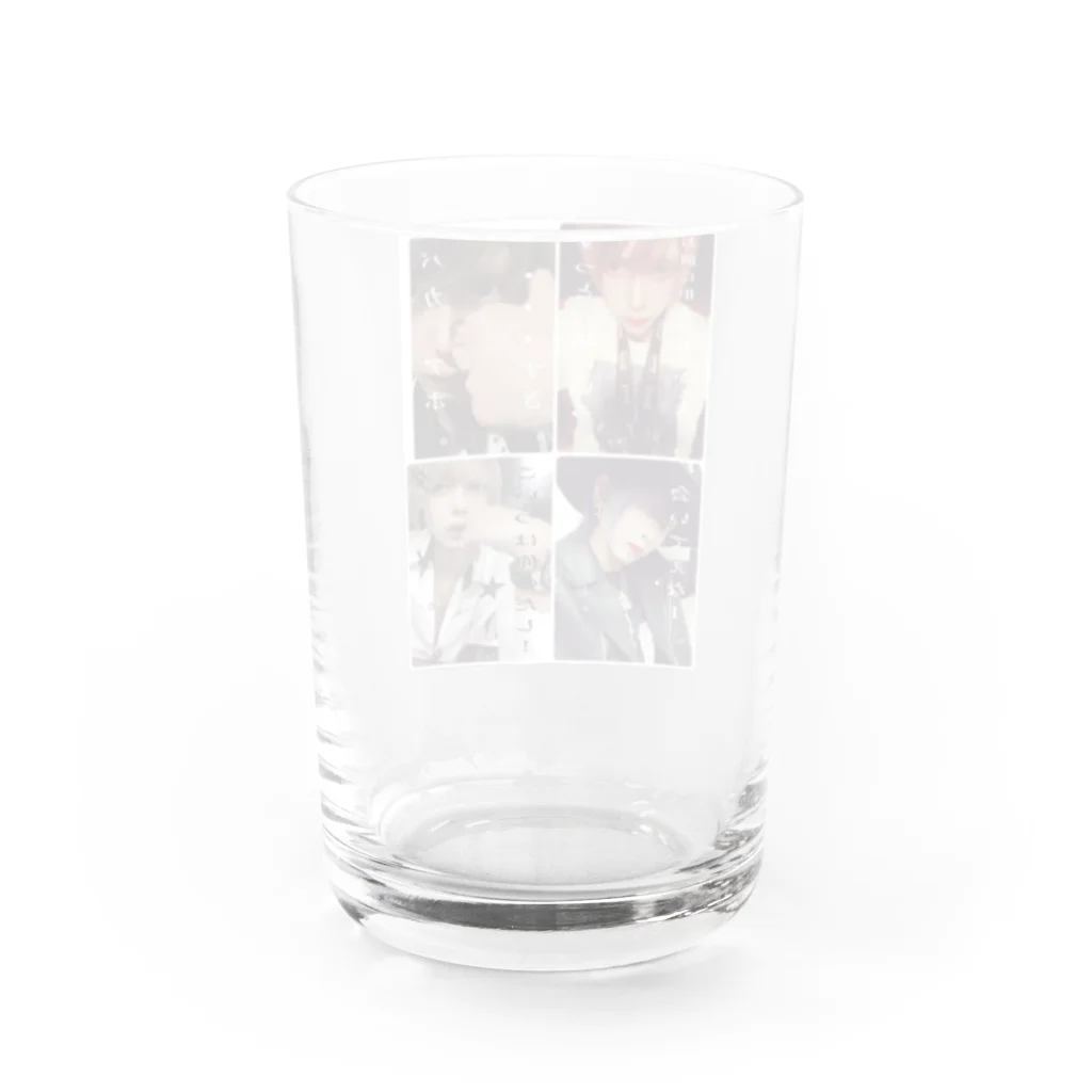 ぽちつきのキモヲタ四銃士 Water Glass :back