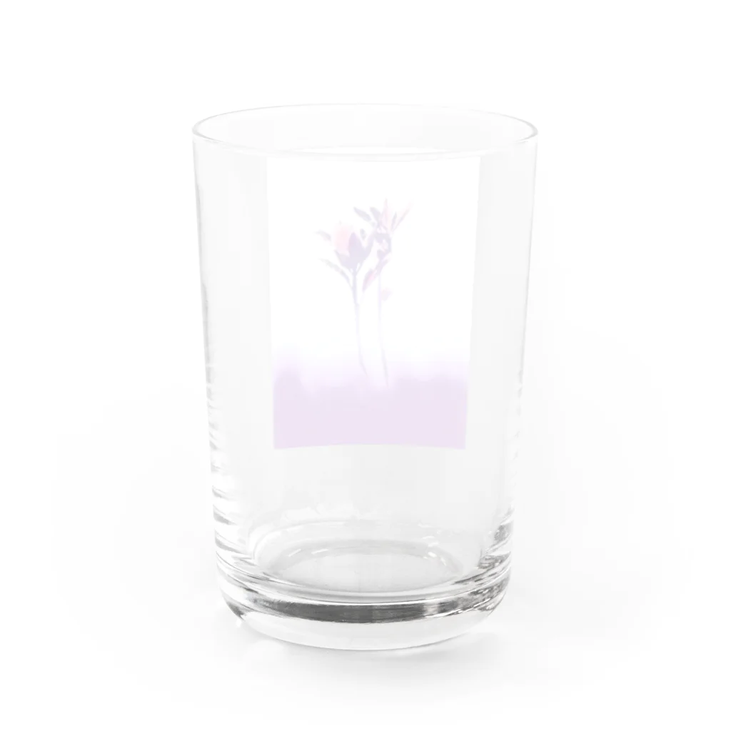 宵花火のヨリソッテ(紫) Water Glass :back