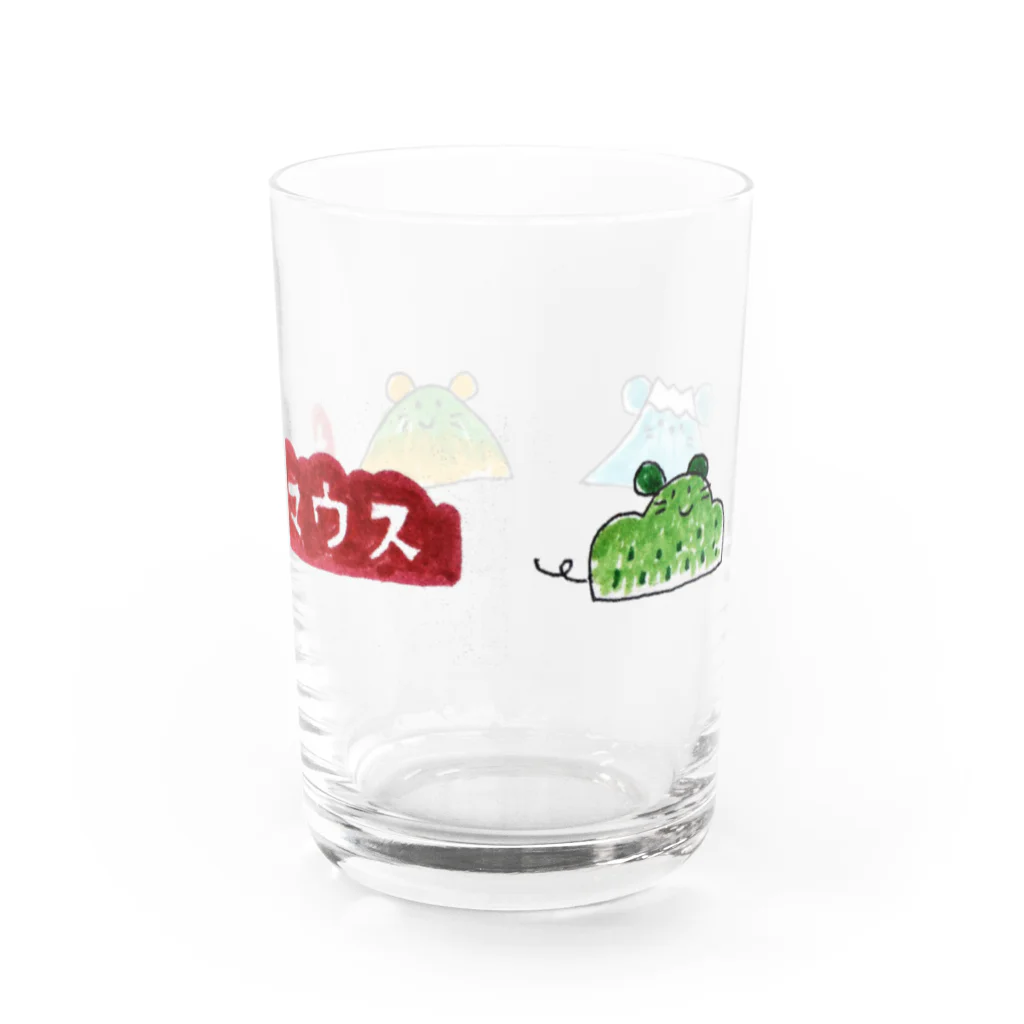 真奈美のしりとり生物山ウス達 Water Glass :back