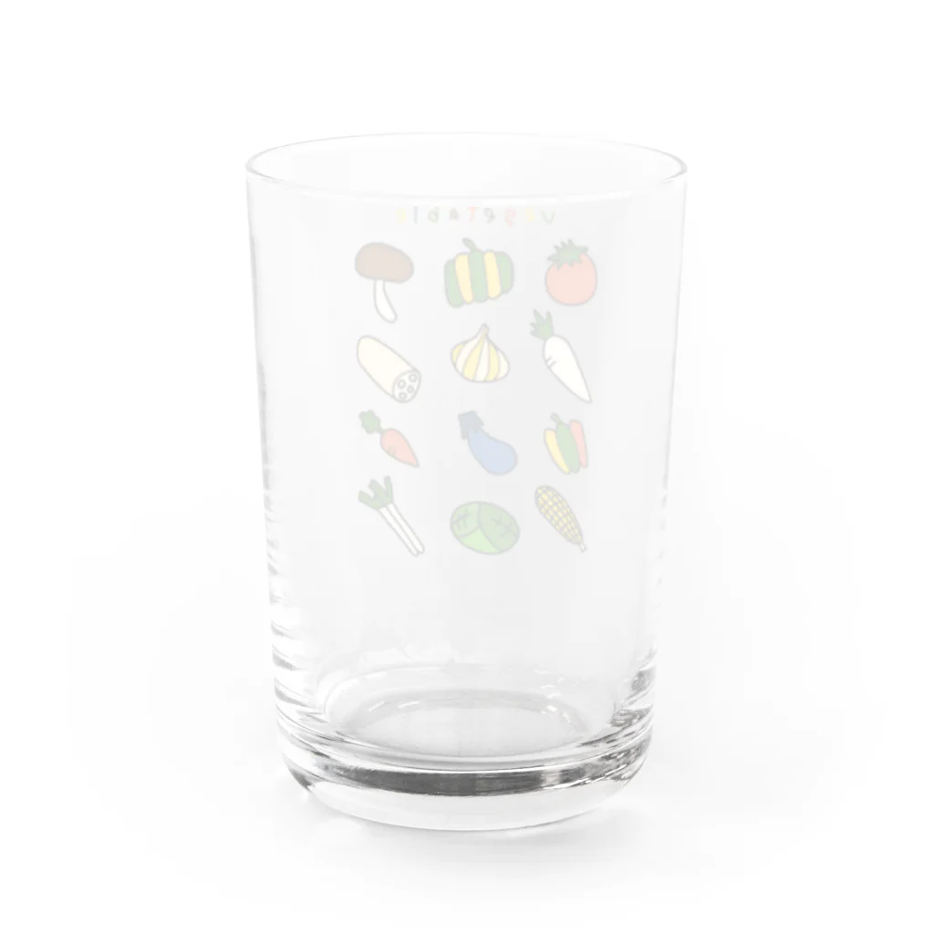 麦畑の野菜イラスト Water Glass :back