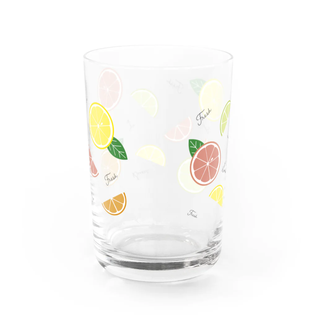 chiakimaru Designの柑橘ごろごろ Water Glass :back