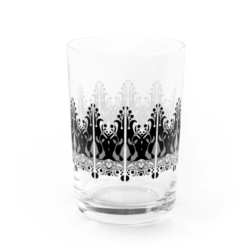 Marks_of_WanderのPomegranate Pattern Split Water Glass :back