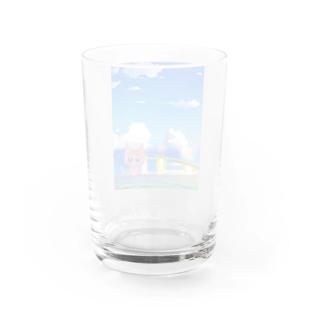 みのたの猫王子 Water Glass :back