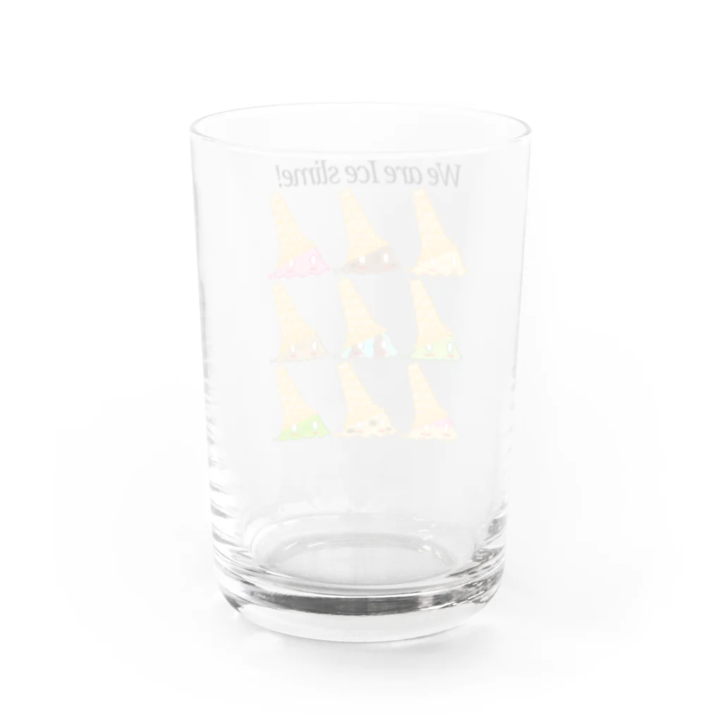 天獄堂のWe are Ice Slime! Water Glass :back