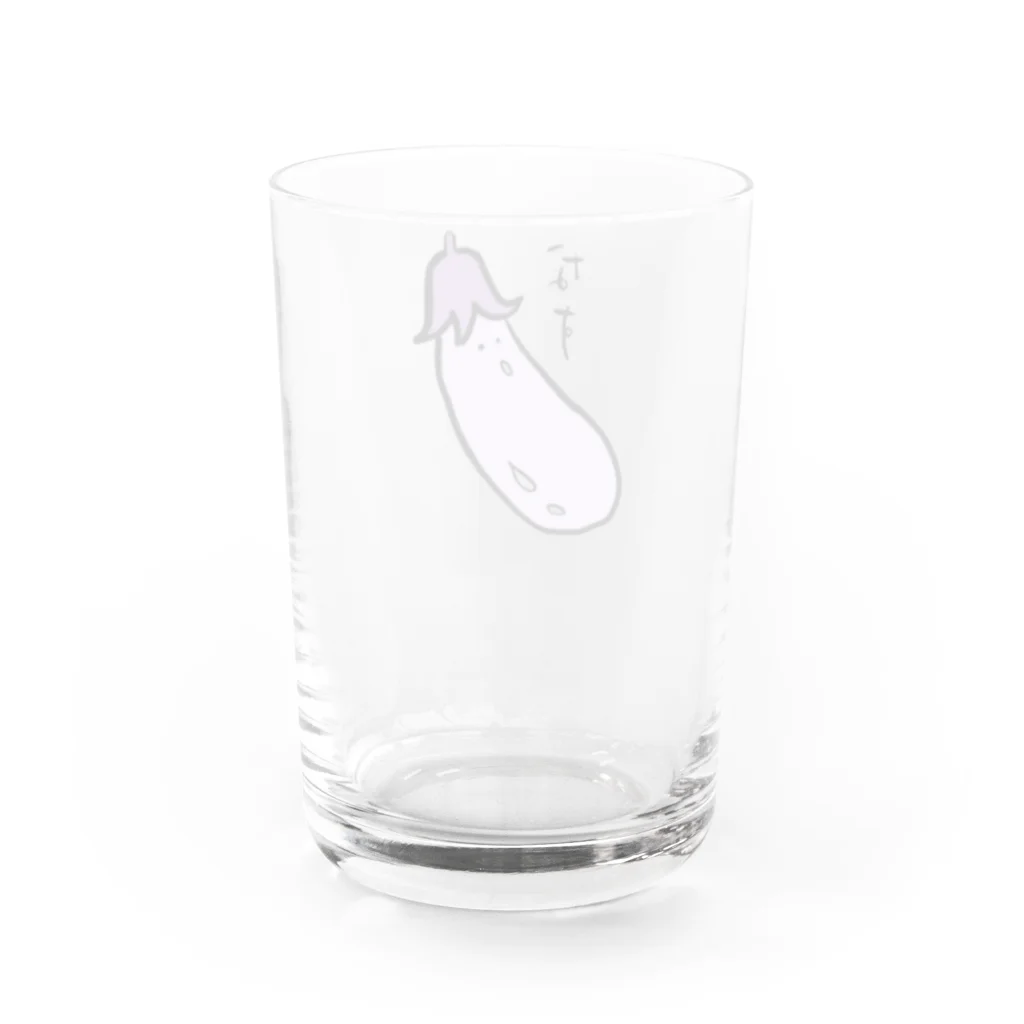 ゆるいまるのなす Water Glass :back