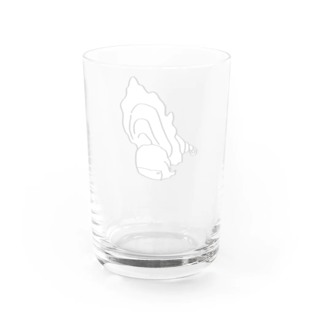 kawajitomoyoのカキの子ちやちゃん おすわり Water Glass :back