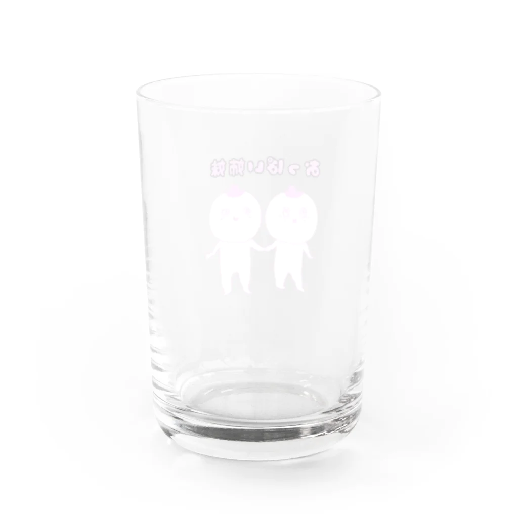 CANDY DREAMのおっぱい姉妹のうぱいとさぱいちゃん Water Glass :back