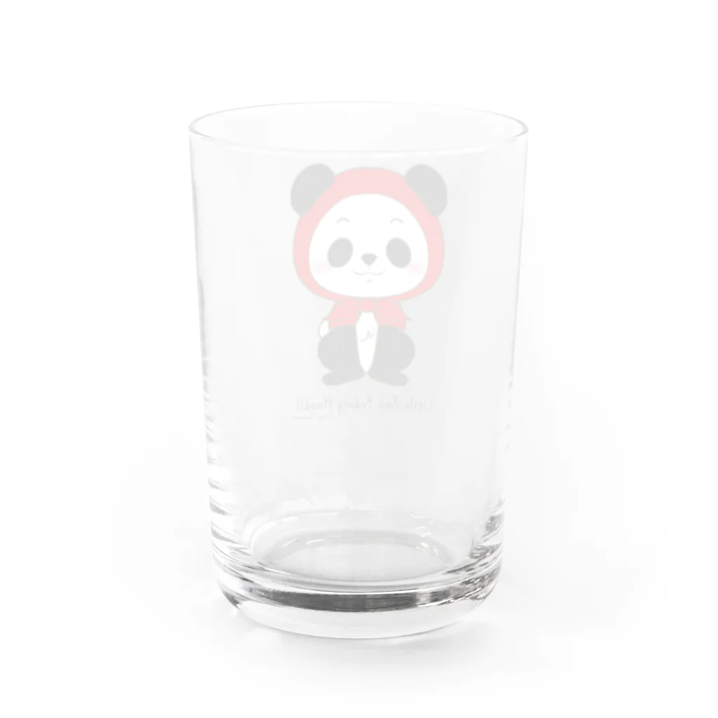 Creepy Treasures!の赤ずきん　パンダ Water Glass :back