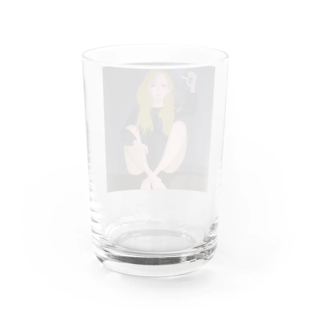 とわーるの孤独な女性 Water Glass :back