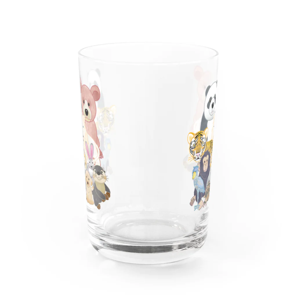 itaxmenworksの我が家の動物　アッセンブル！ Water Glass :back