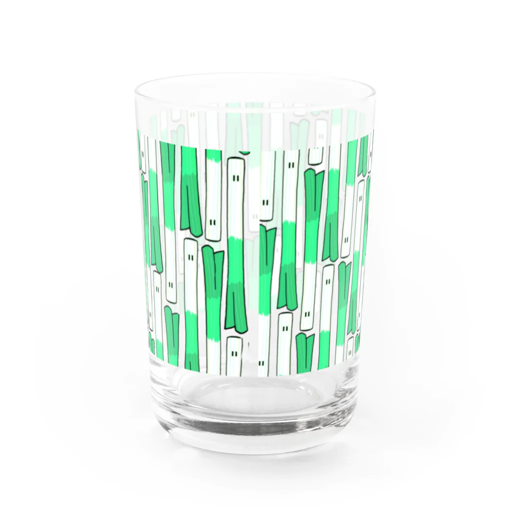 Tako＆Negi SUZURI支店のネギフル Water Glass :back