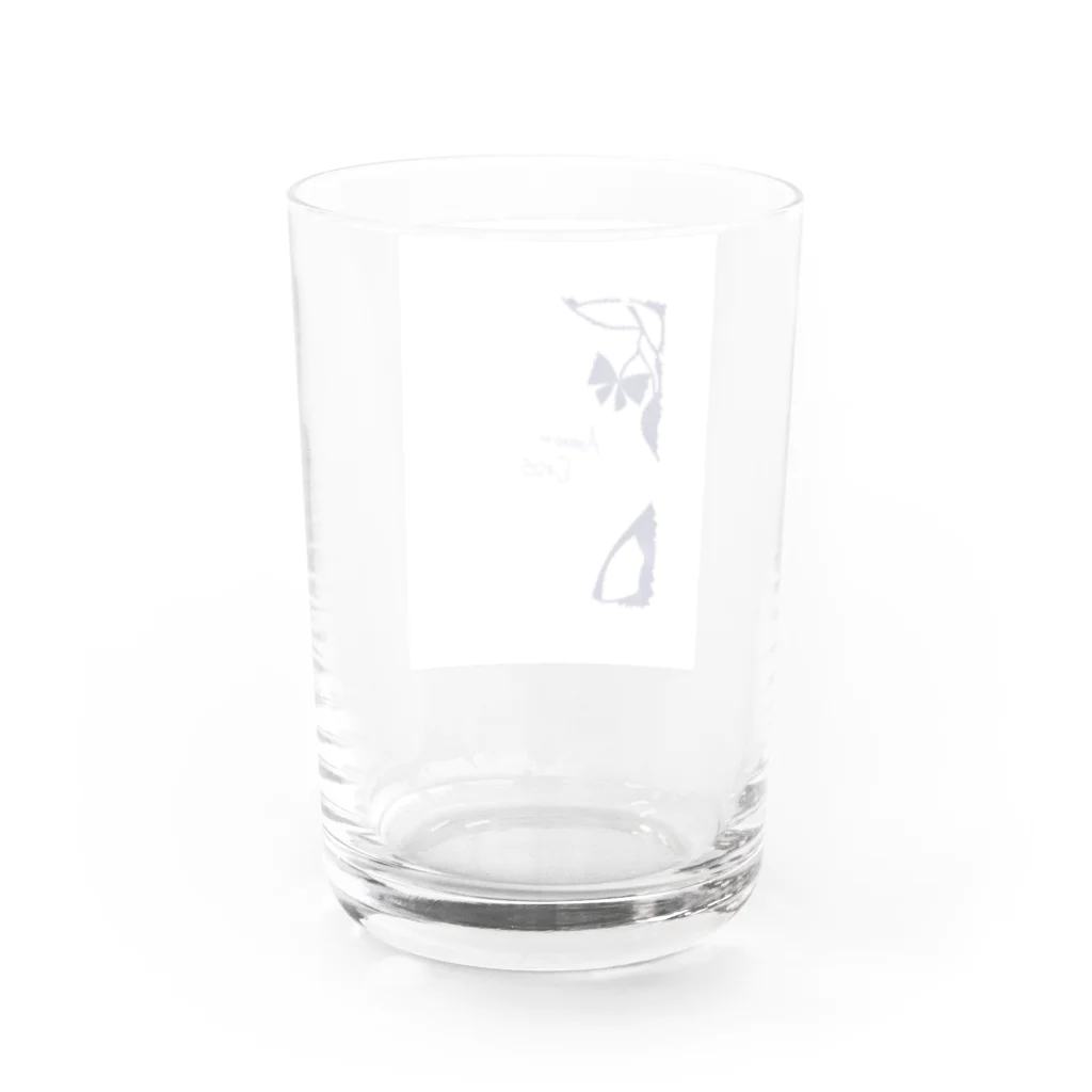 あみめのサーカスのほどけた編み目 Water Glass :back