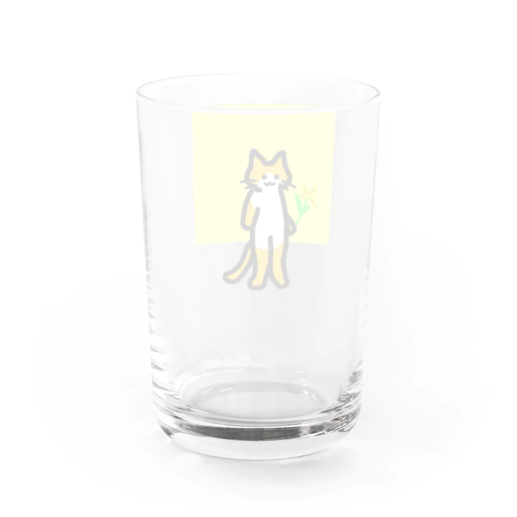 うちのねこのちゃしろねこ Water Glass :back