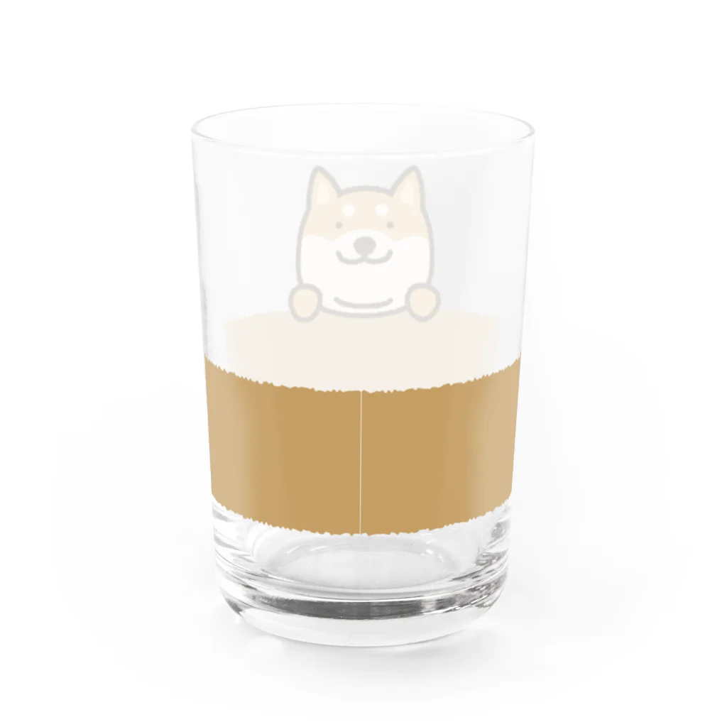 semioticaのひょっこり柴犬 Water Glass :back