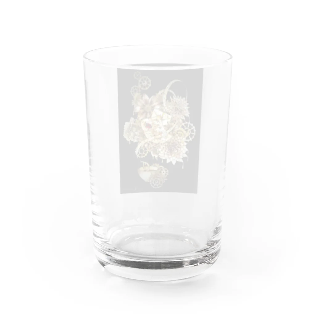 ＊ユキンコアート＊の珈琲水彩〖花束〗 Water Glass :back