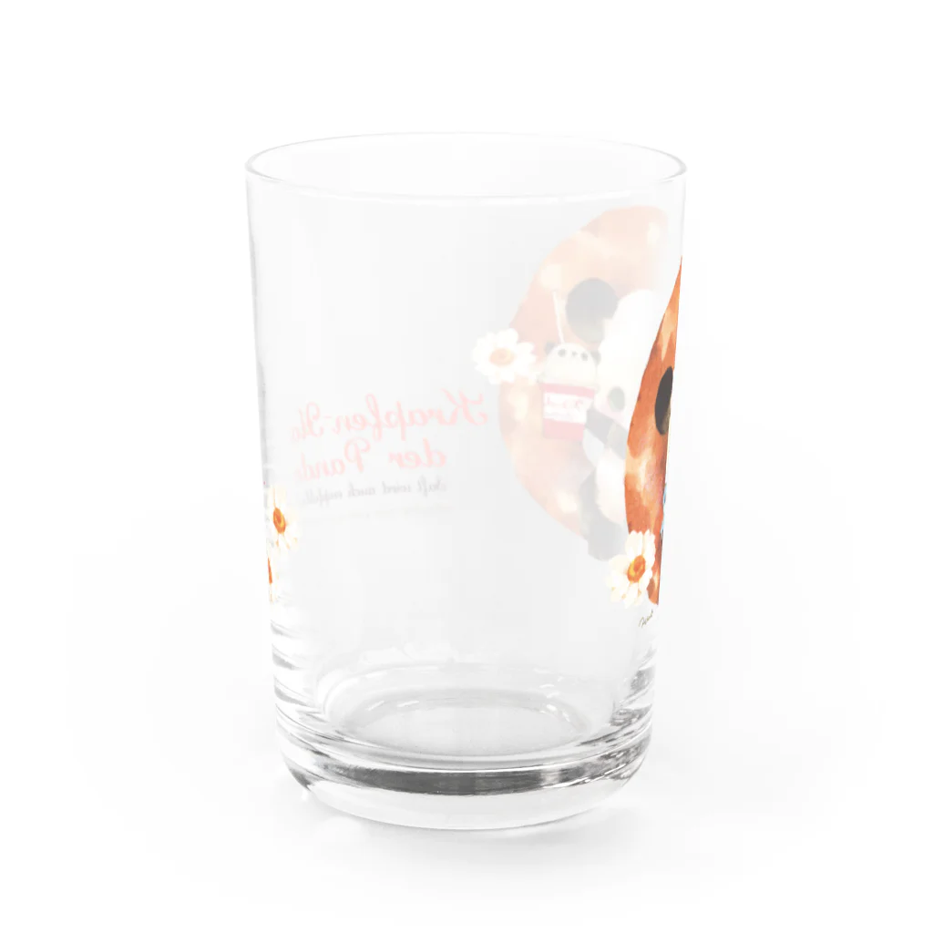 milkchaiのドーナツパンダちゃん Water Glass :back