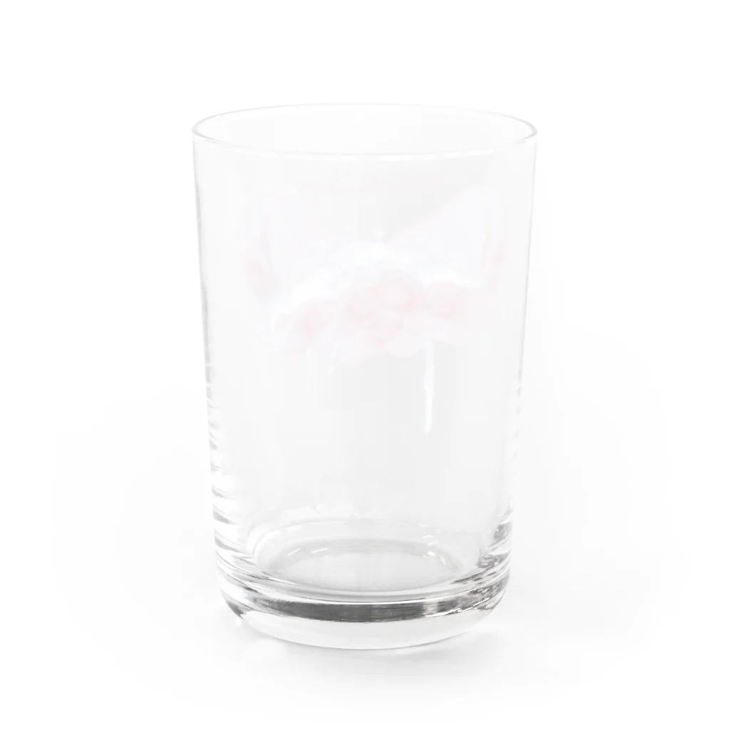 烏帽子 眇眼のみるくくらうん Water Glass :back